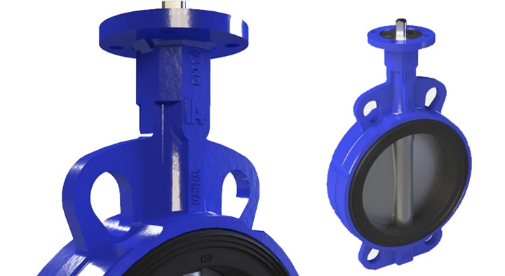 Centric butterfly valve loose liner animation