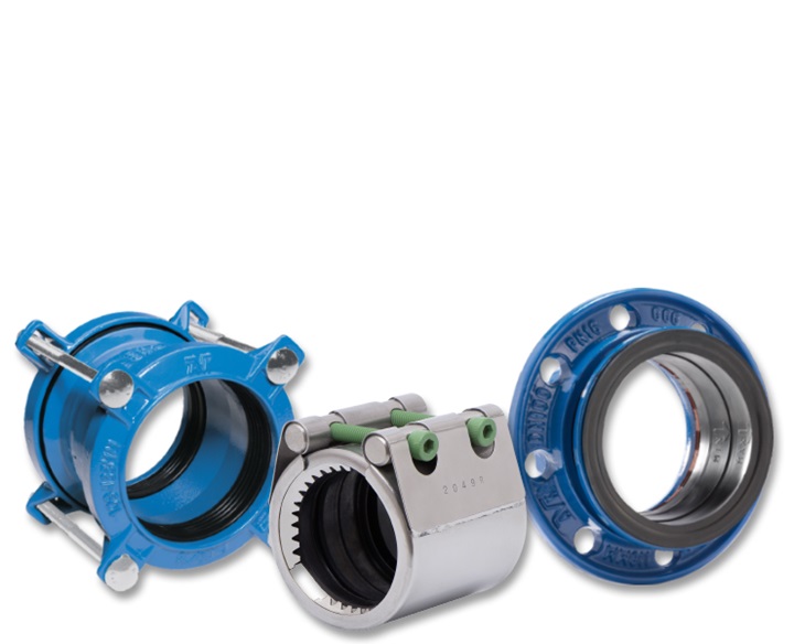 AVK couplings adaptors for wastewater